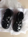 Unisex Black School Shoes T-Bar Buckle Sizes 27-33 - 2