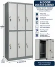 Brand New 6-Door Heavy-Duty Steel Locker Cabinet - 1