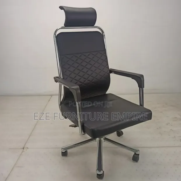 Highback Full Leather Office Chair - Brand New - 1