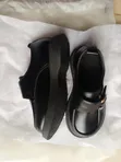 Boys Black School Loafers with Gold Buckle - Sizes 27-35 - 2
