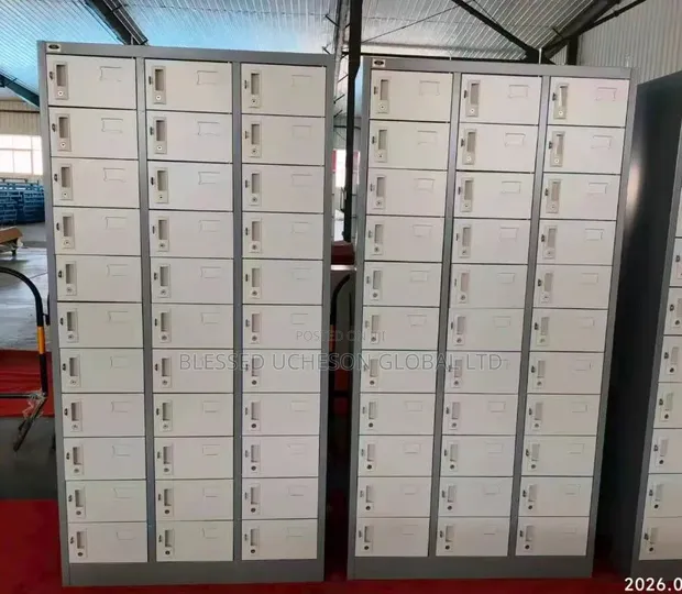 Brand New 33-Door Heavy-Duty Steel Workers Locker Cabinet - 1