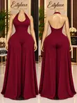 Zara Jumpsuit Mai Launi na Ruwan Inabi - Sabo - 1