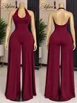 Zara Jumpsuit Mai Launi na Ruwan Inabi - Sabo - 2