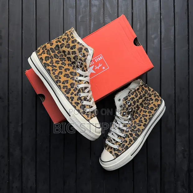 Leopard Skin Converse Sneakers - 1