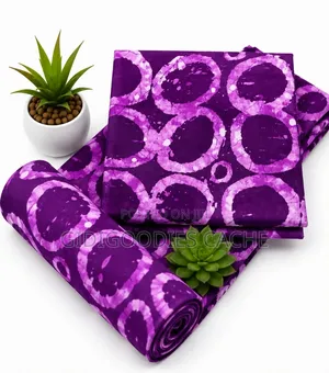 Adire Patterned Cotton Ankara Fabrics (6 Yards)
