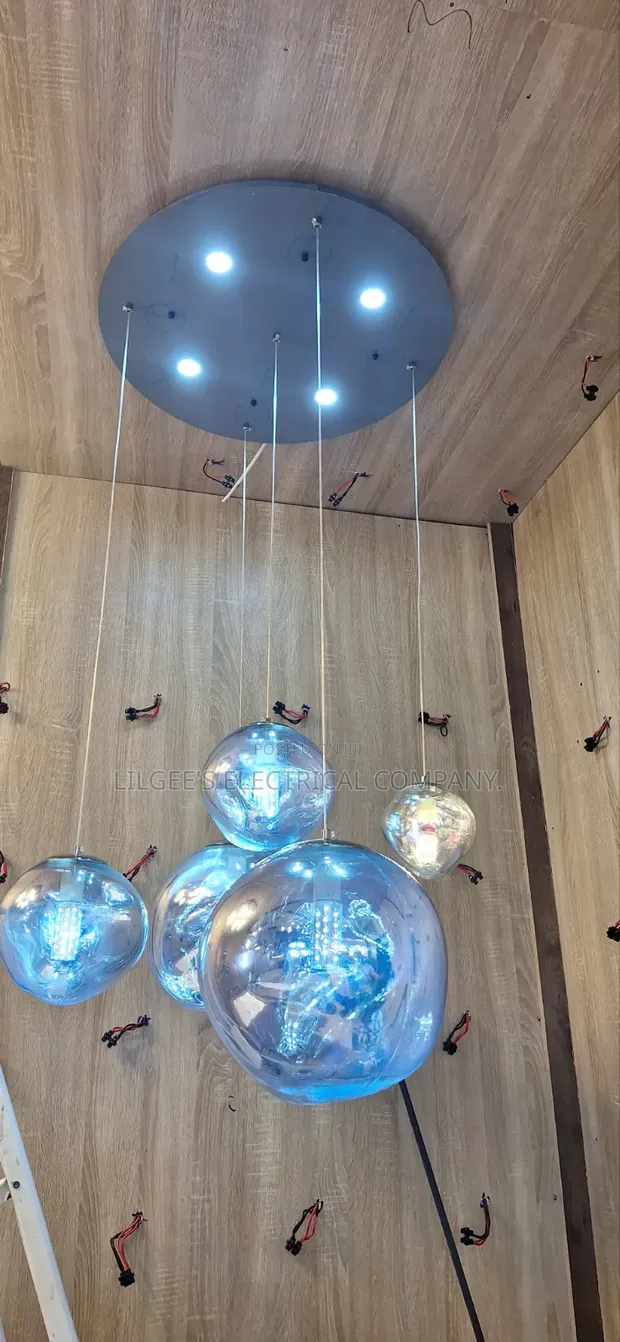 Zodion Futuristic Glass Ball Pendant Drop Light - 1