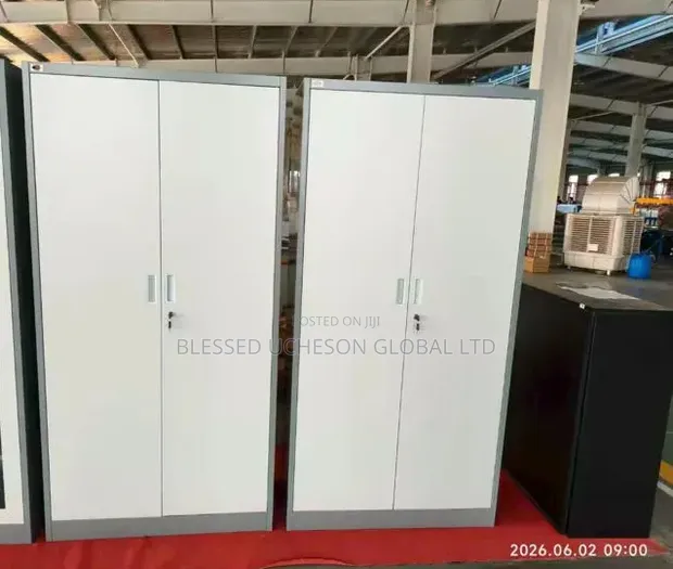 Brand New Heavy-Duty 2-Door Metal Office Cabinet - 1