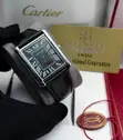 Cartier Rectangular Dress Watch - Emerald Green, Black, or White Dial - 2
