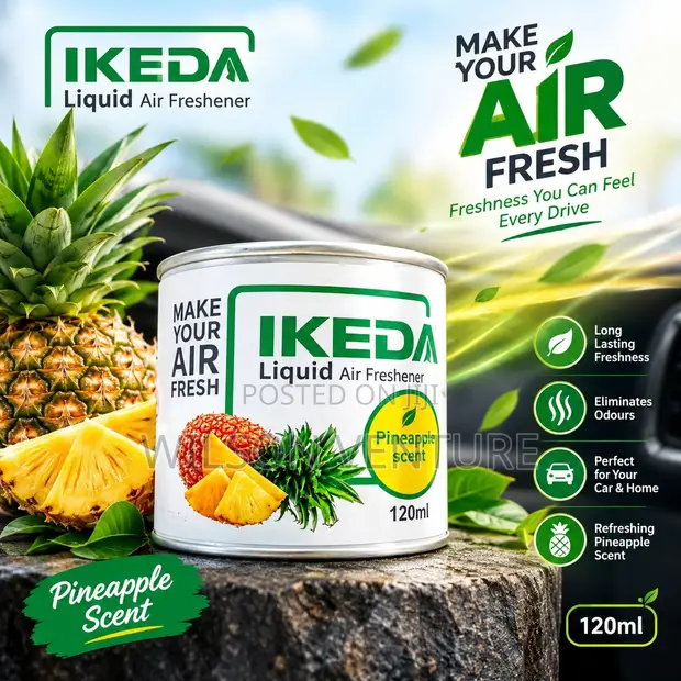 IKEDA Pineapple Liquid Air Freshener - 120ml - 1