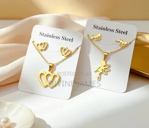 Stainless Steel Necklace and Earring Set