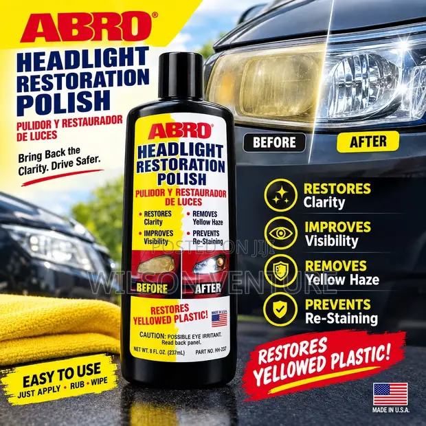 ABRO Headlight Restoration Polish - 1