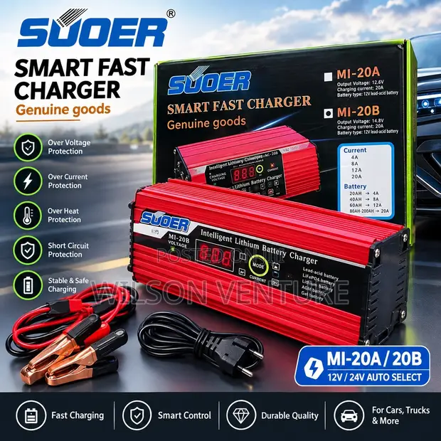 SUOER Smart Fast Battery Charger MI-20A/MI-20B - 1