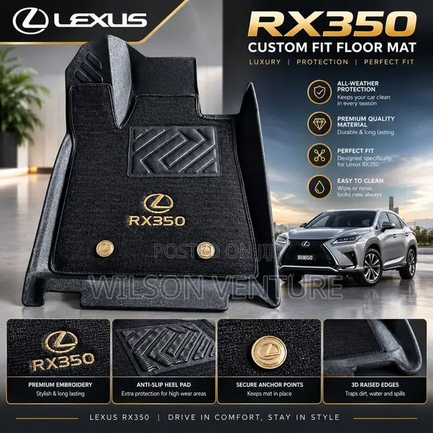 Lexus RX350 Custom 3D Floor Mats - 1