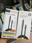 240W USB-C zu Lightning Cable tare da Foldable Phone Holder - 1