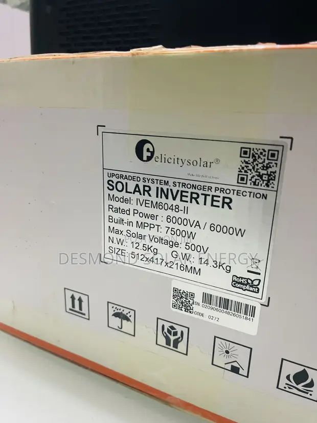 6kVA 48V Felicity Solar Hybrid Inverter - Brand New - 1
