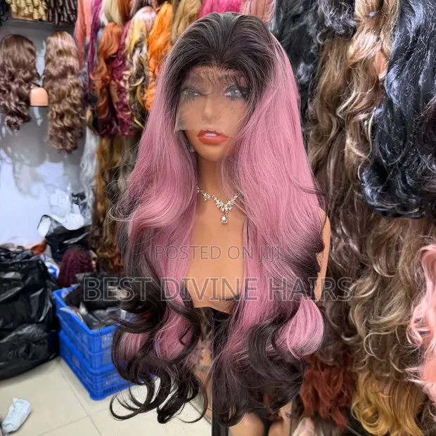 Full Frontal HD Lace Latisha Futura Blend Wavy Wig - 3 Toned - 1