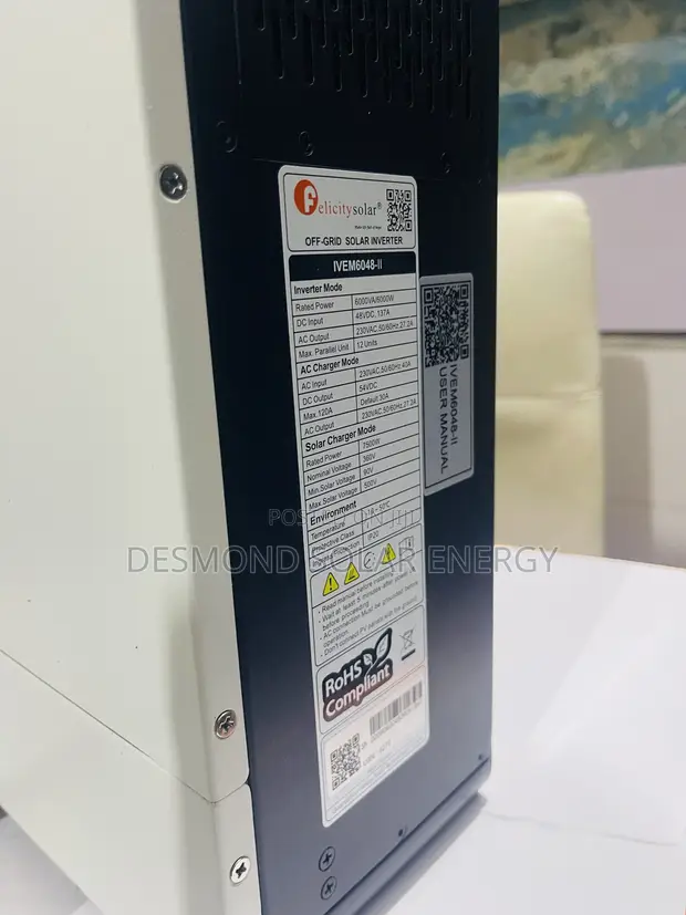 Felicity 6kva 48v Hybrid Solar Inverter - 1