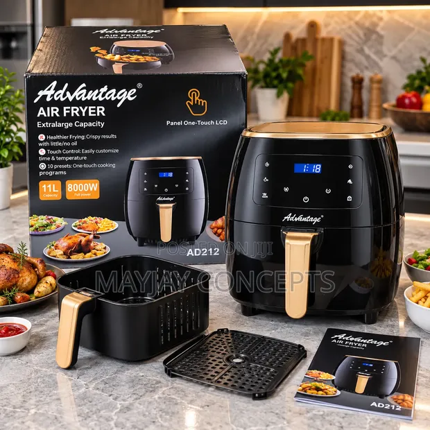 Advantage AD212 11L Dijital Air Fryer Mai LCD Touch Control - 1