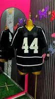 Oversized Jersey Tops - Black, Red, Green - 3