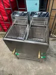 40L Double Basket Gas Deep Fryer - 2