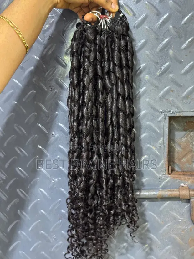 Crochet Pixie Curls Human Hair - Natural Color - 1