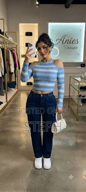 Polyester Bold Striped Top - Women's