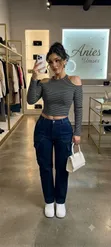 Polyester Bold Striped Top - Women's - 3