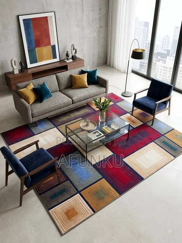 Living Room Center Rug - 6x6ft - 1