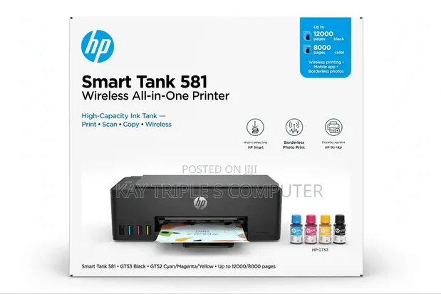 HP Smart Tank 581 All-in-One Wireless Ink Tank Printer - 1