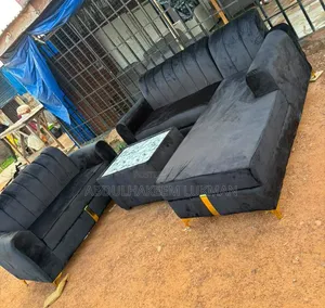 Brand New L-Shape Chair Set with Center Table