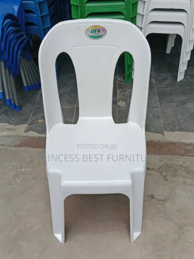 Babban Kujerar Gidan Abinci - Fari - 1