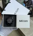 Megir Stylish Chronograph Quality Leather Watch - 1