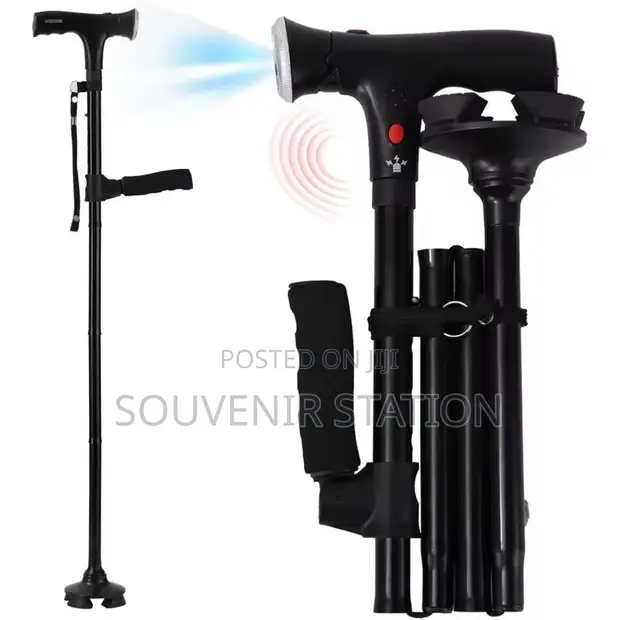 Trusty Cane Foldable Walking Stick with Battery Lights - 1