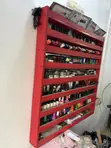 Used Nail Shelf with Background Glass - 1