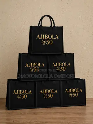 Jute Shopping Bag - Black