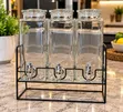 3-Piece Glass Beverage Dispenser Set (2.2L Each) - 3