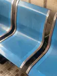 3-Seater Iron Chair don Nuna ko Ofis - 1