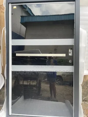 Black Mirror Glass Luxury Pivot Door - Tsawon Extra