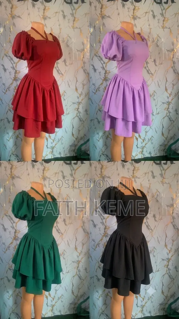 Ladies Short Gown - Classic Style - 1
