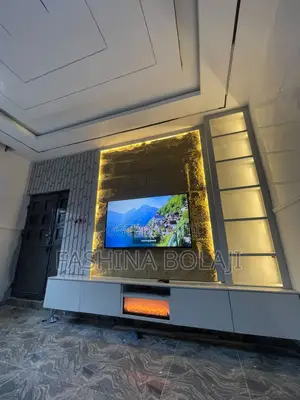 Home Interiors TV Console - PU Stone & MDF