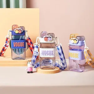 Quality Children Water Bottles with Straw & Strap