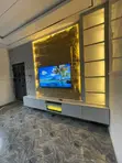 Royal TV Console - MBF & PU Stone - 1