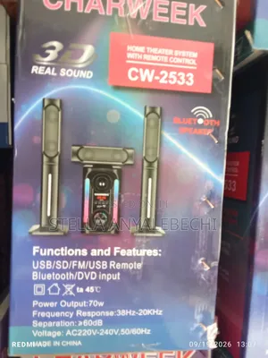 Charweek Bluetooth Home Theater System with Super Bass
