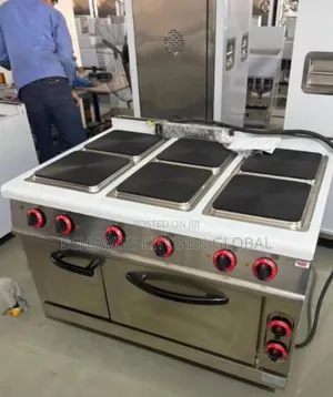 Brand New 6-Burner Electric Cooker with Oven Cabinet