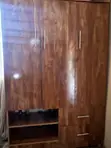 3-Kofa Wardrobe - Natural Wood - 1