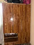 3-Kofa Wardrobe - Natural Wood - 5
