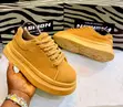 Alexandra Macqueen Brown Chunky Fashion Sneakers - 1