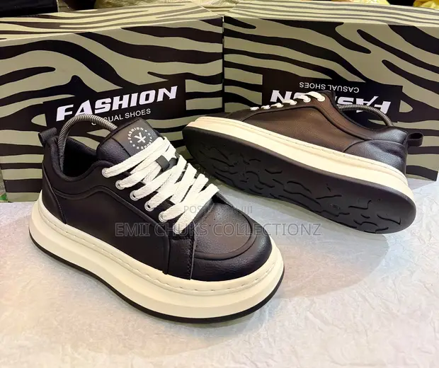 Premium TNOY TDIE Dark Chocolate Brown Chunky Fashion Sneaker - 1