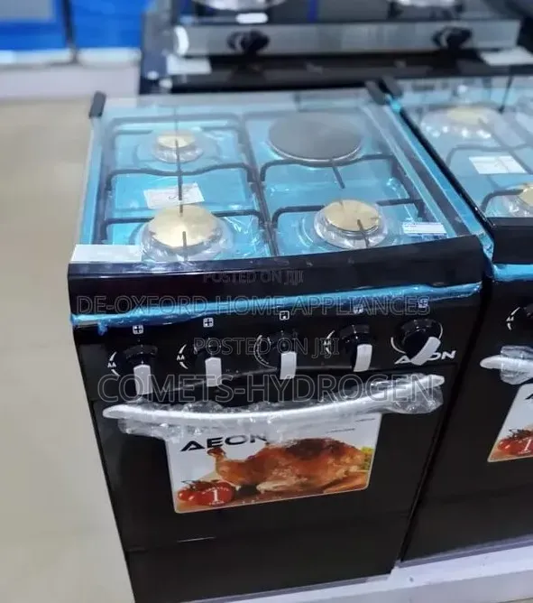AEON 4-Tashar Rufewa Mai Gas Tare da Oven & Grill - 1