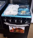 AEON Cooker Mai Haɗe-haɗe: 3 Gas + 1 Wutar Lantarki Tare da Oven/Grill - 2